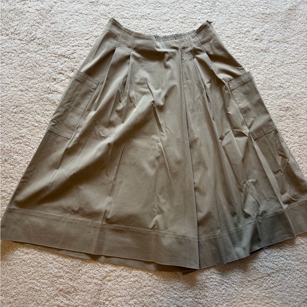 Zara A-Line Skirt in Taupe